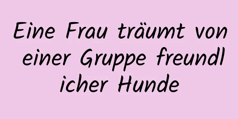 Eine Frau träumt von einer Gruppe freundlicher Hunde
