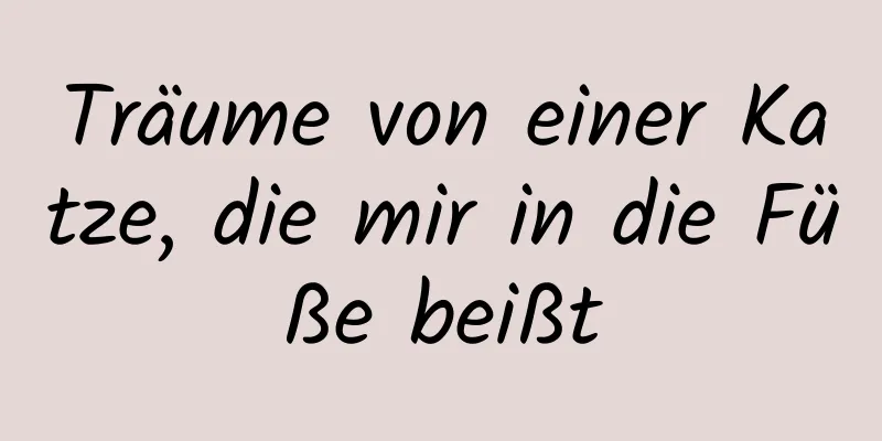 Träume von einer Katze, die mir in die Füße beißt