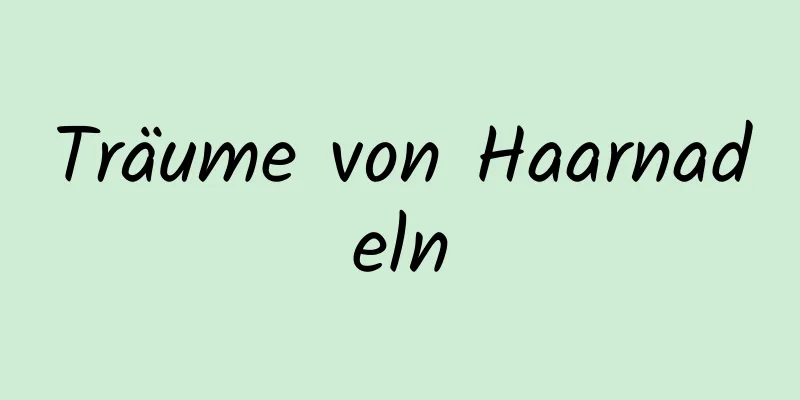 Träume von Haarnadeln