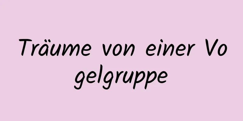 Träume von einer Vogelgruppe