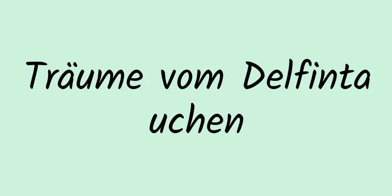 Träume vom Delfintauchen