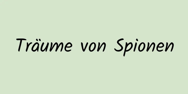 Träume von Spionen