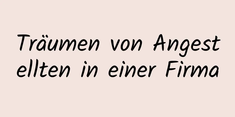Träumen von Angestellten in einer Firma