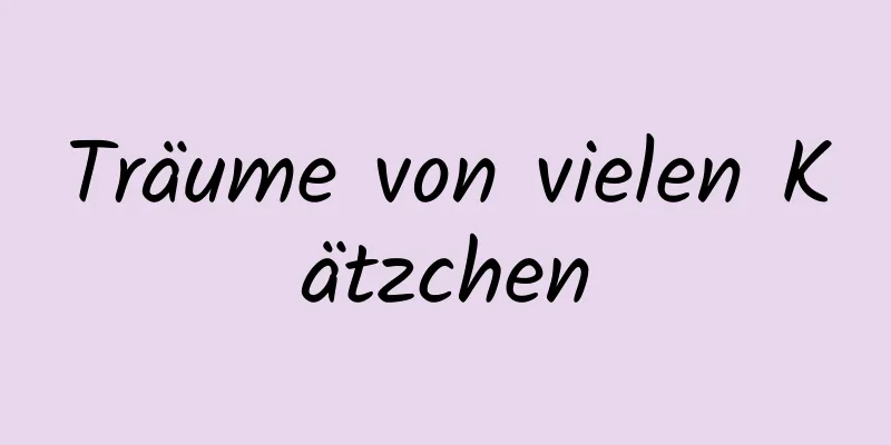 Träume von vielen Kätzchen