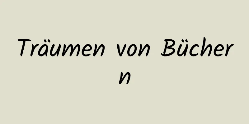 Träumen von Büchern