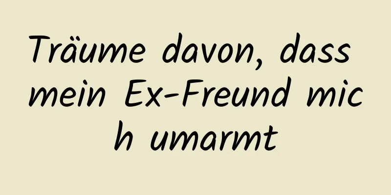 Träume davon, dass mein Ex-Freund mich umarmt
