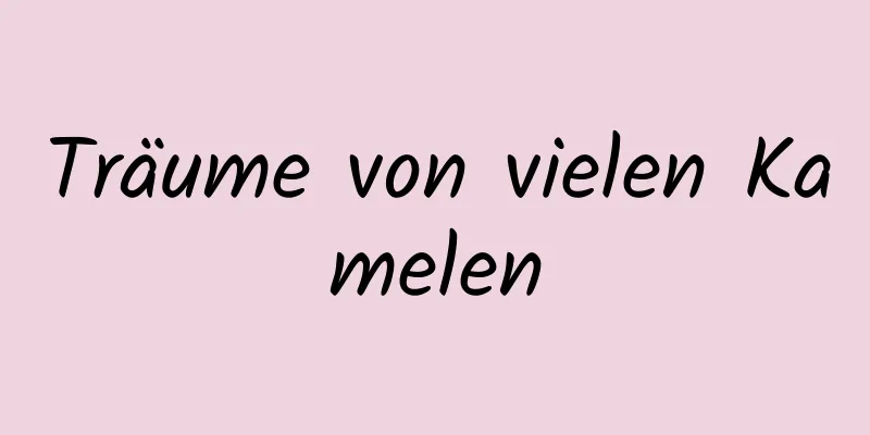 Träume von vielen Kamelen