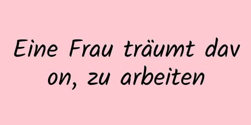 Eine Frau träumt davon, zu arbeiten