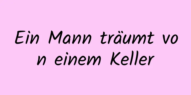 Ein Mann träumt von einem Keller