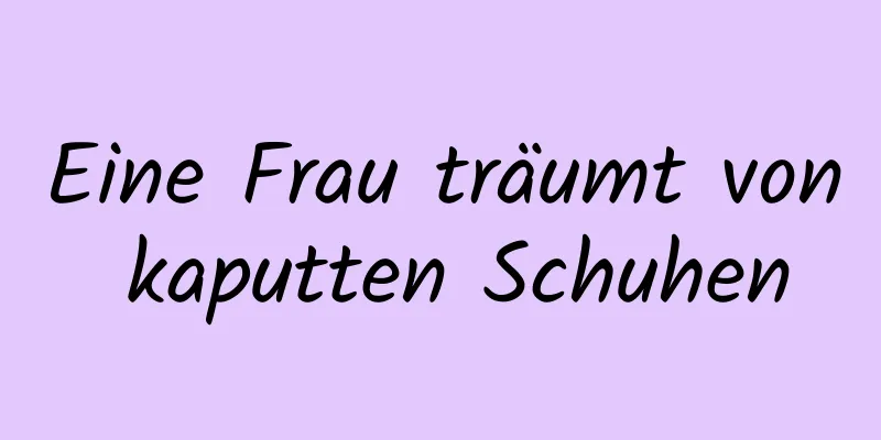 Eine Frau träumt von kaputten Schuhen